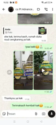 Testimonial Papan Bunga Pernikahan sukasaba
