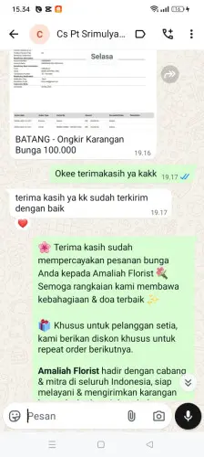 Testimonial Papan Bunga sukasaba