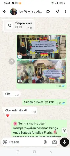 Testimonial Papan Bunga sukasaba