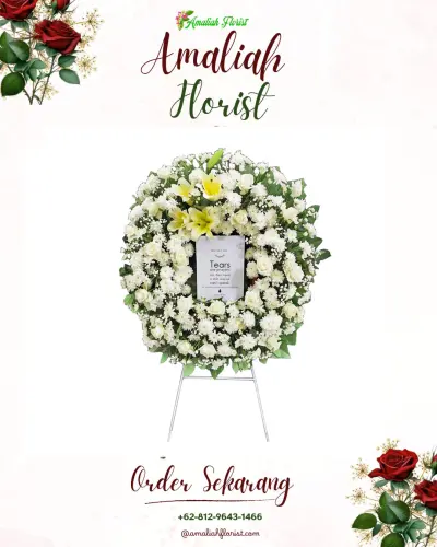 Krans Bunga Duka Cita sukasaba